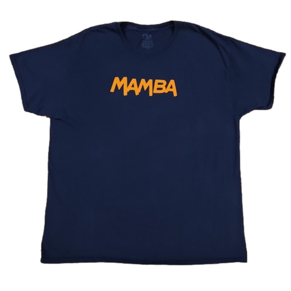3/$20 Athletic Works Navy Blue & Orange Mamba #2 T-shirt - Picture 1 of 5